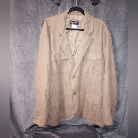 Botany 500 Brown Faux Suede Lightweight Sports Coat Size XXL NWT - Picture 1 of 7